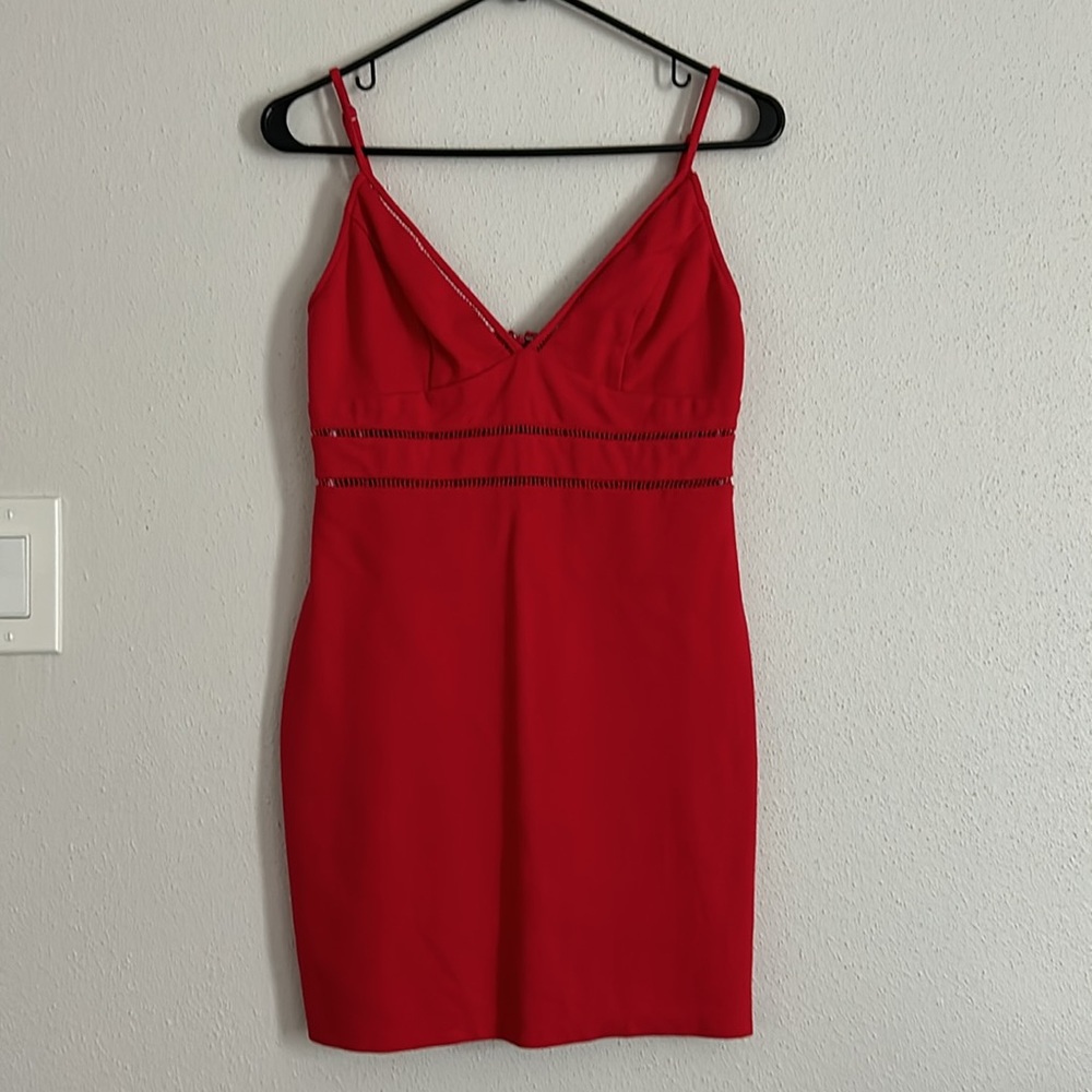 Lulu's bodycon red dress